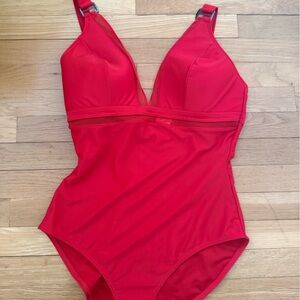 NWT Resort River Island One-Piece Swimsuit with Mesh Accents
